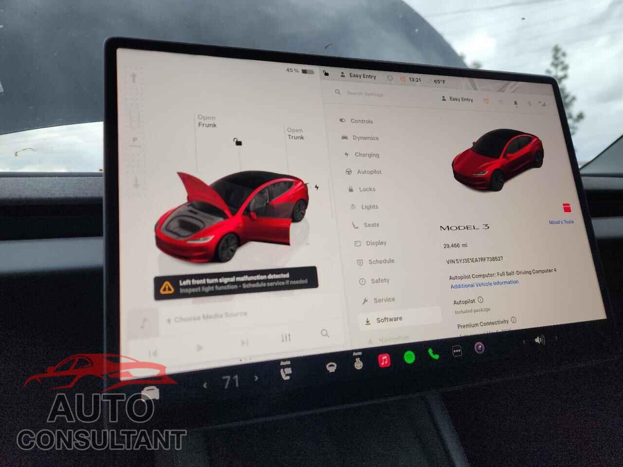 TESLA MODEL 3 2024 - 5YJ3E1EA7RF738527