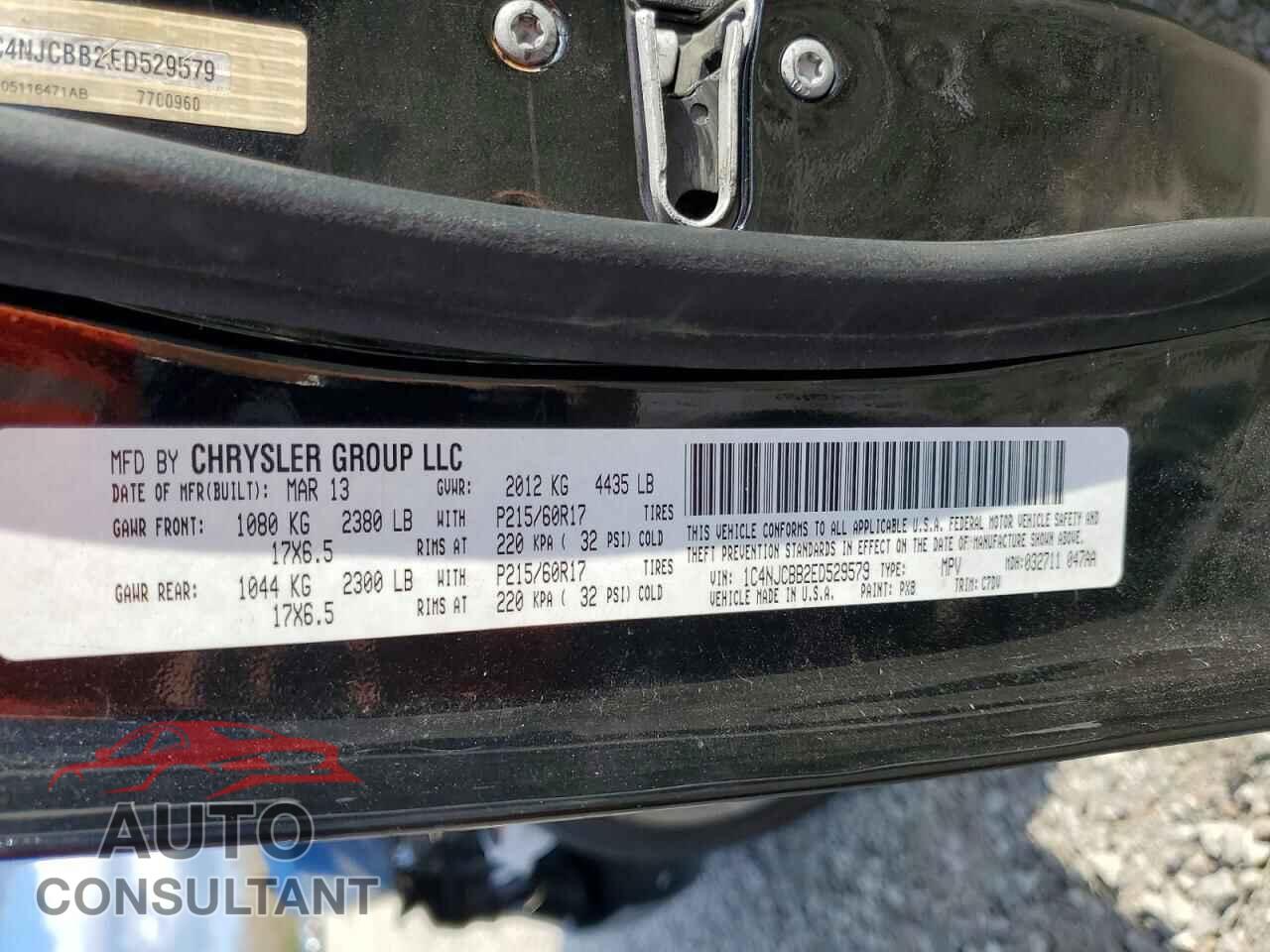 JEEP COMPASS 2014 - 1C4NJCBB2ED529579