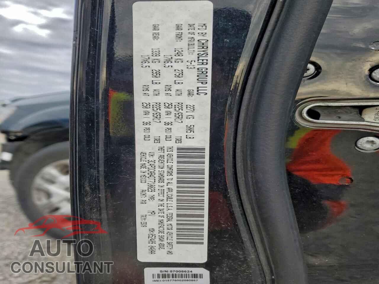 DODGE JOURNEY 2013 - 3C4PDCAB4DT710029