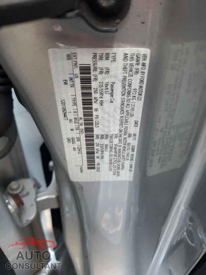 FORD FOCUS 2012 - 1FAHP3F27CL257559