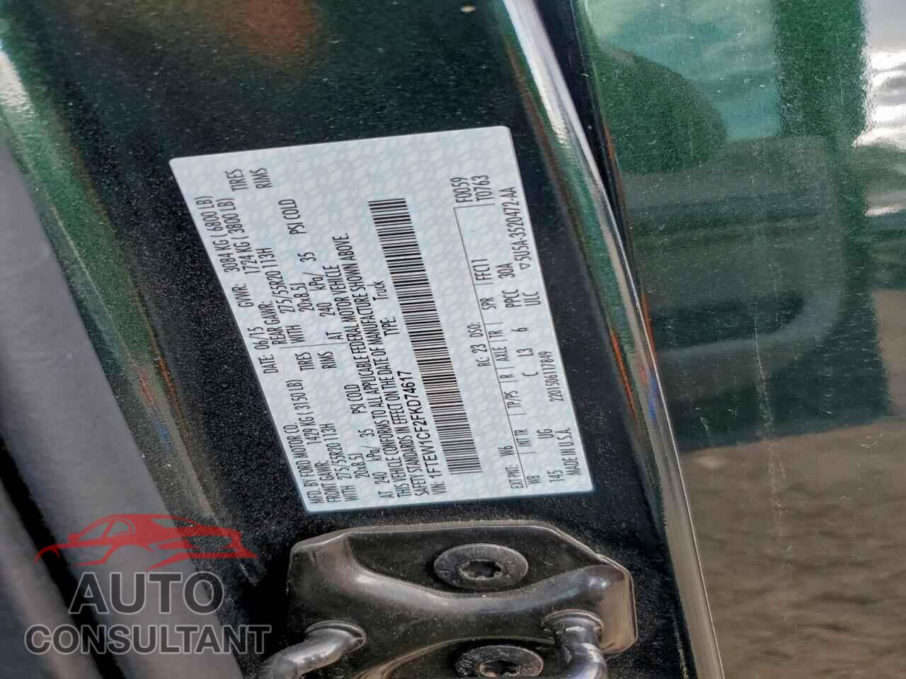 FORD F-150 2015 - 1FTEW1CF2FKD74617