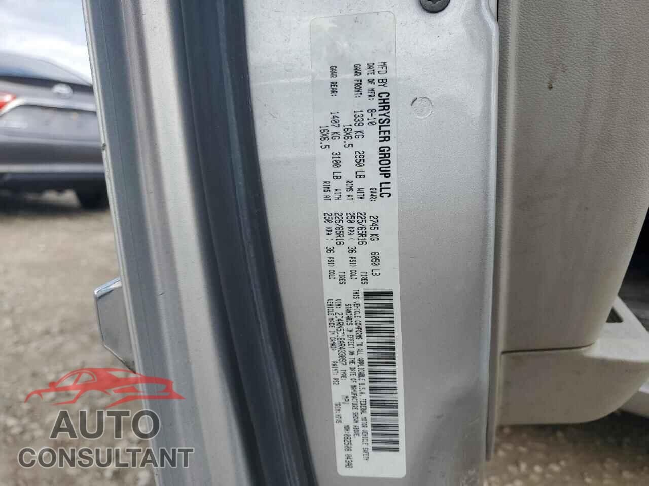 DODGE CARAVAN 2010 - 2D4RN5D18AR433097