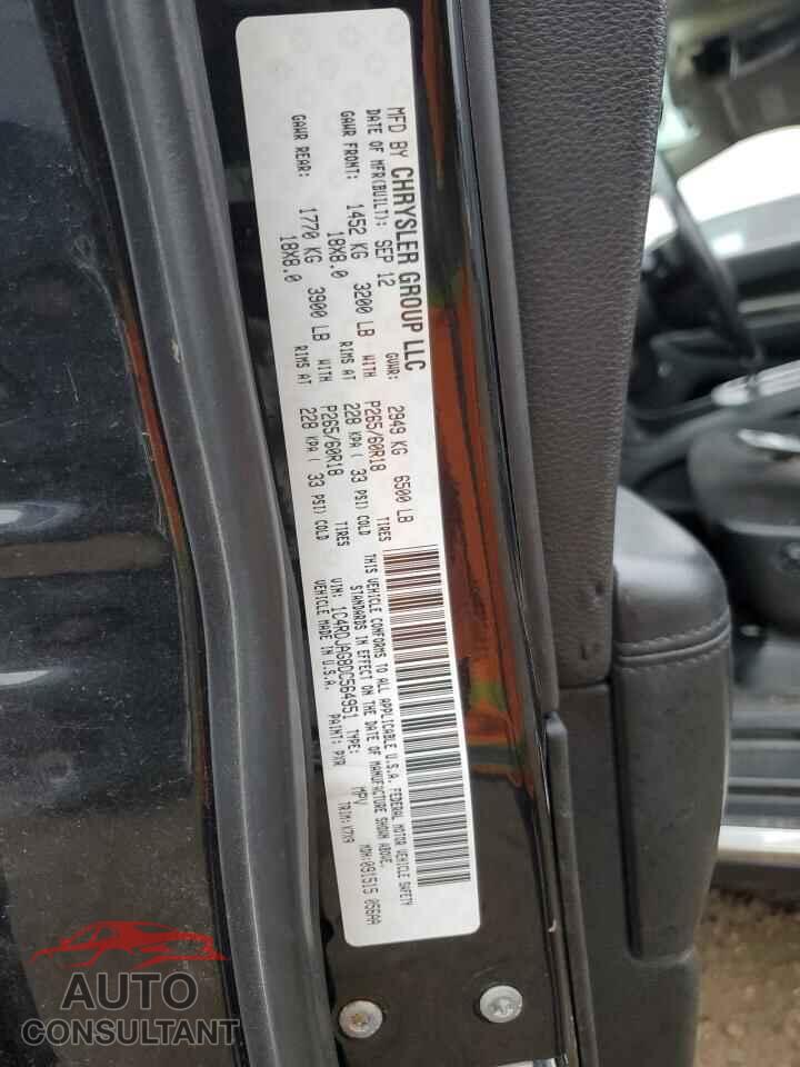 DODGE DURANGO 2013 - 1C4RDJAG8DC564951