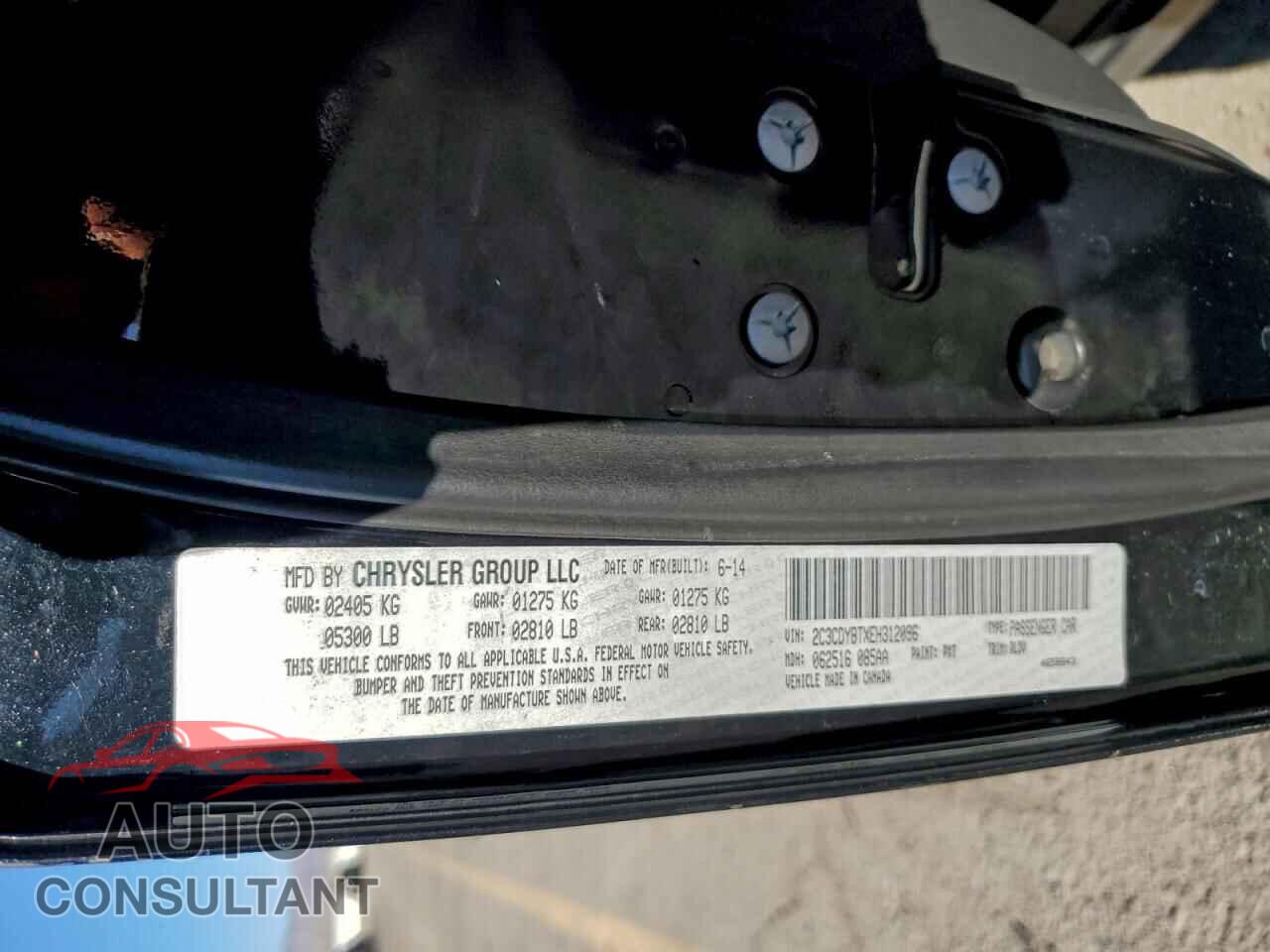 DODGE CHALLENGER 2014 - 2C3CDYBTXEH312096