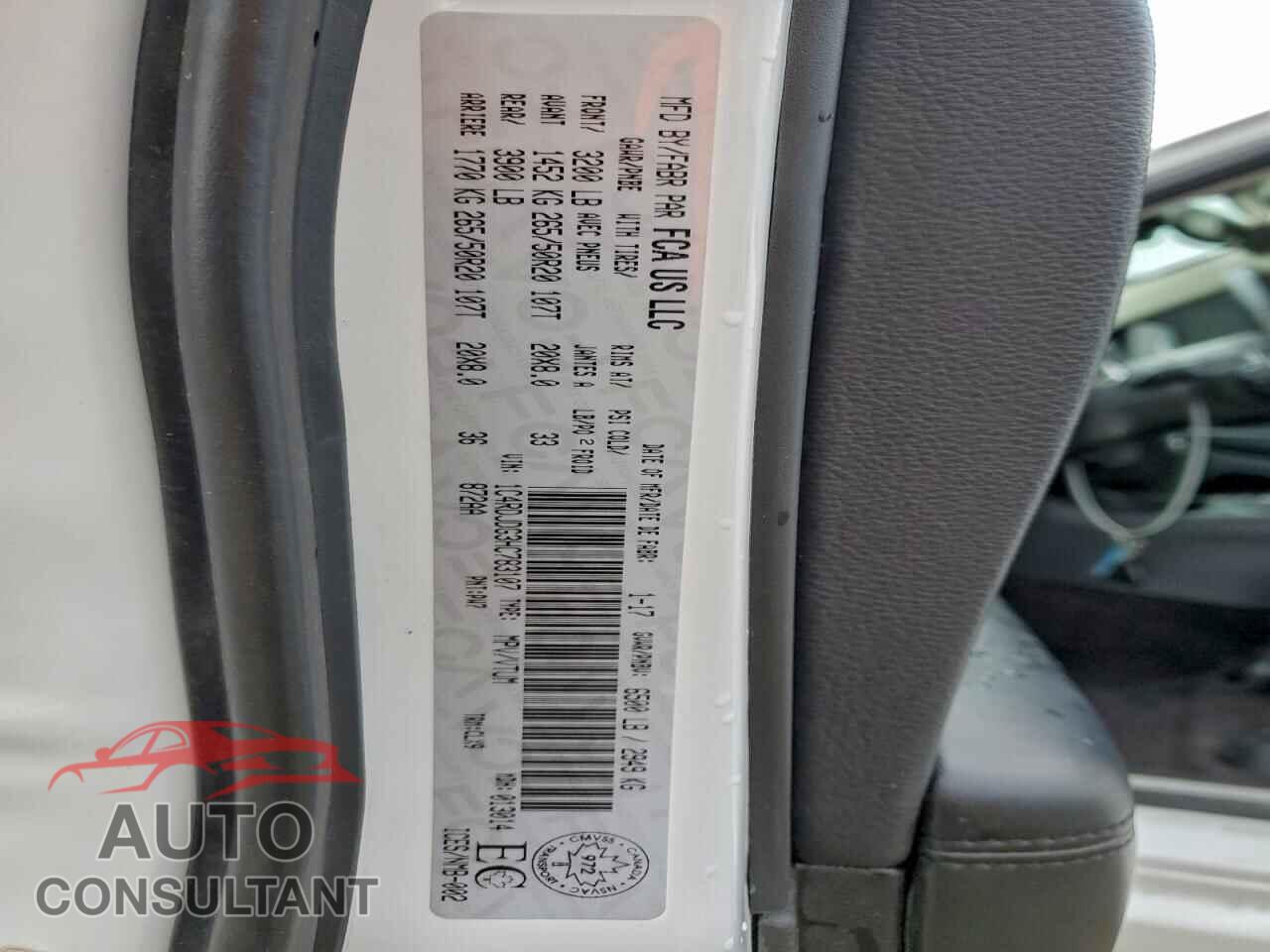DODGE DURANGO 2017 - 1C4RDJDG3HC783107