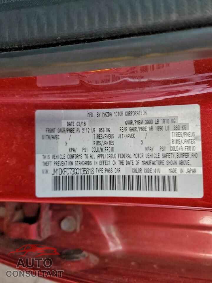 MAZDA CX-3 2016 - JM1DKFC73G0136818