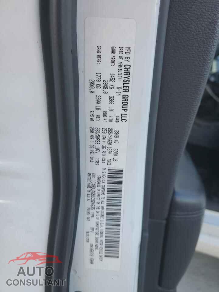 DODGE DURANGO 2014 - 1C4RDJAG5EC524635