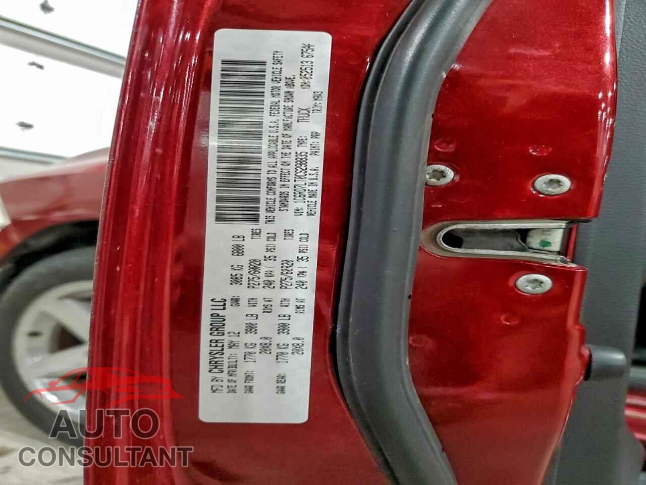 DODGE RAM 1500 2012 - 1C6RD7LT0CS298835