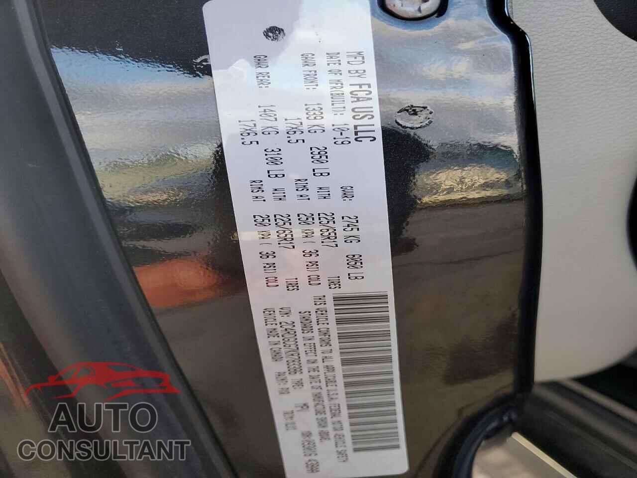 DODGE CARAVAN 2019 - 2C4RDGCG7KR783386