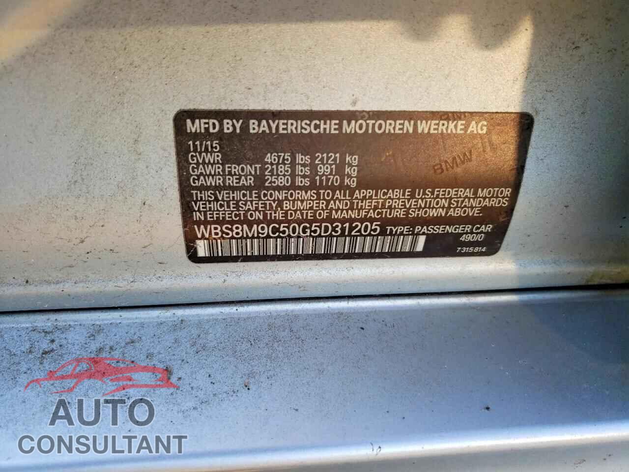 BMW M3 2016 - WBS8M9C50G5D31205