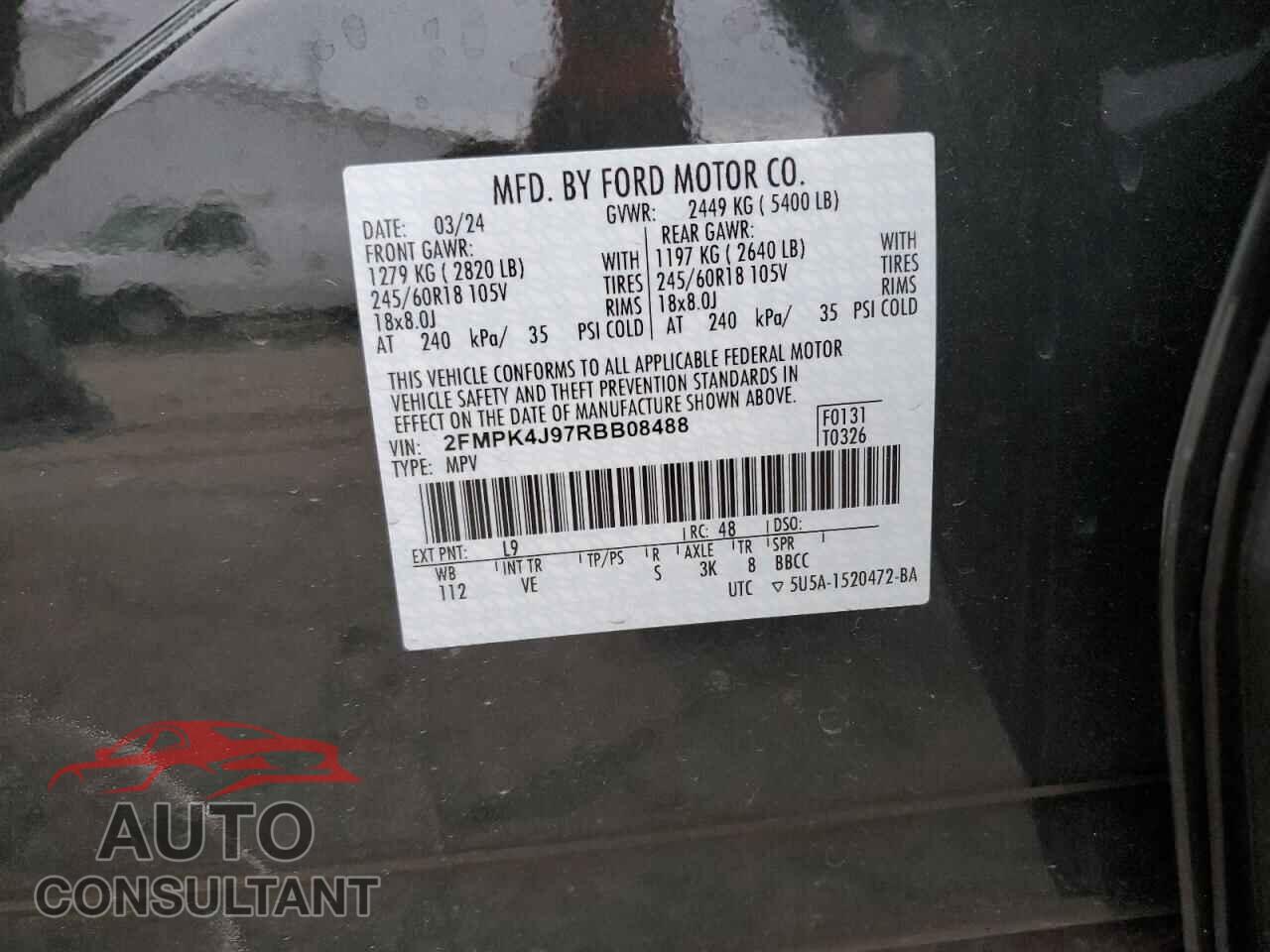 FORD EDGE 2024 - 2FMPK4J97RBB08488