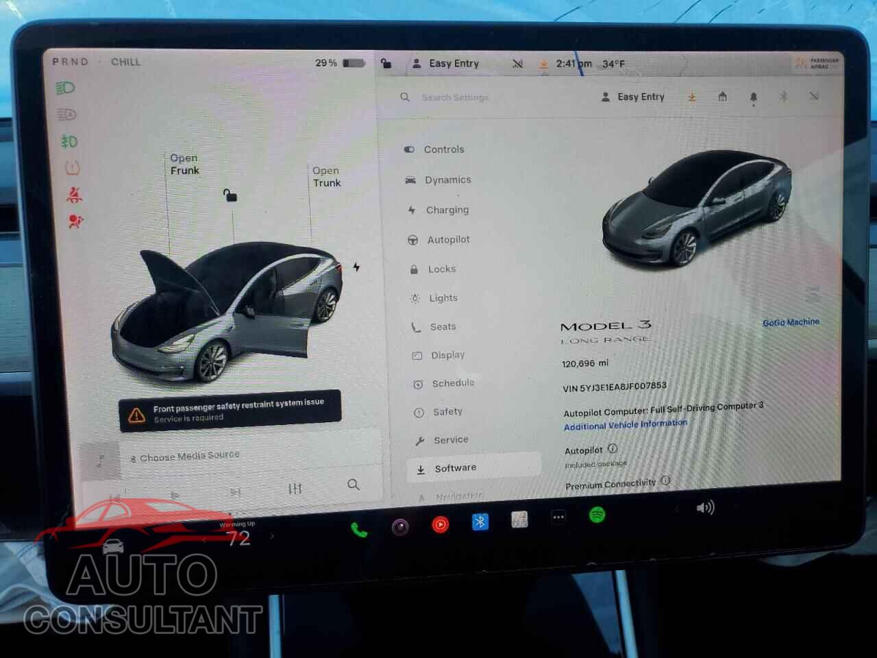 TESLA MODEL 3 2018 - 5YJ3E1EA8JF007853