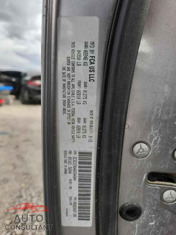DODGE CHALLENGER 2016 - 2C3CDZAG4GH344944