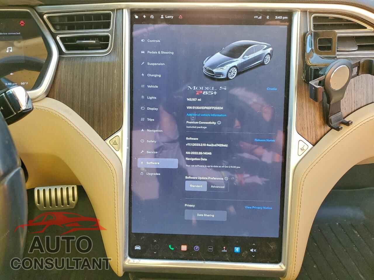 TESLA MODEL S 2013 - 5YJSA1DP6DFP25824
