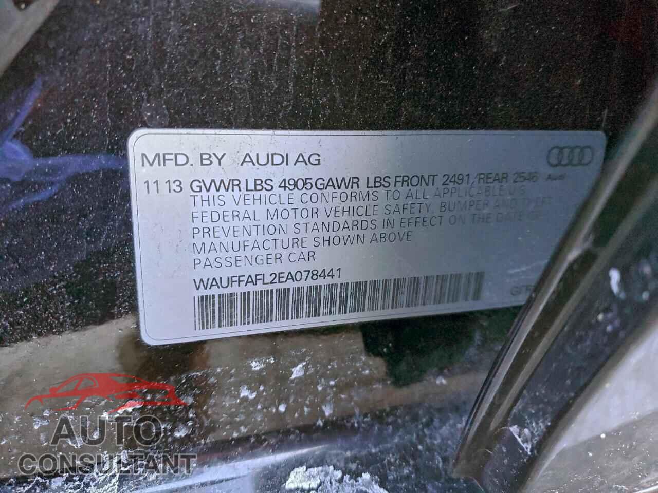 AUDI A4 2014 - WAUFFAFL2EA078441