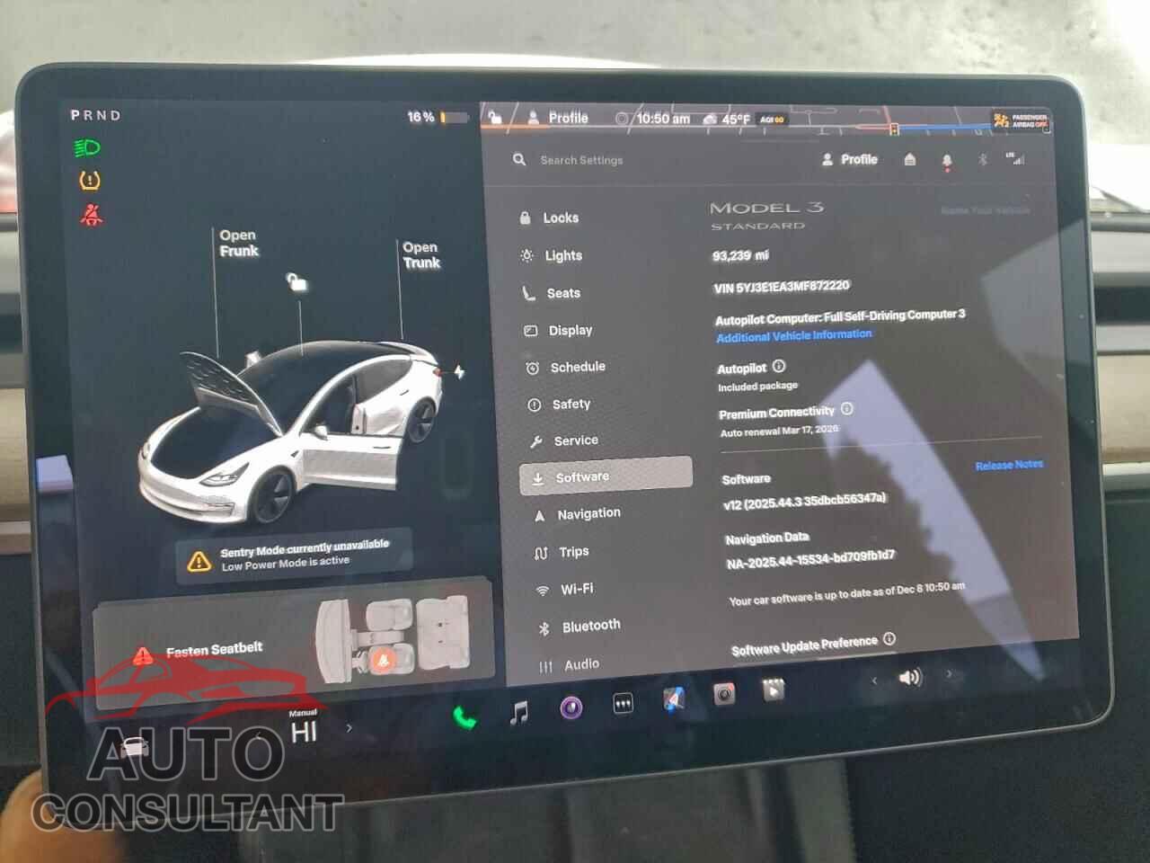 TESLA MODEL 3 2021 - 5YJ3E1EA3MF872220