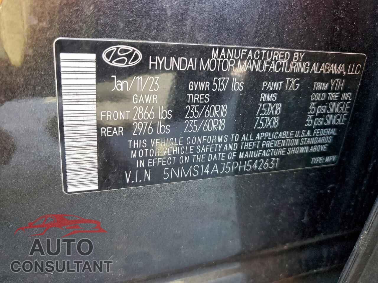 HYUNDAI SANTA FE 2023 - 5NMS14AJ5PH542631