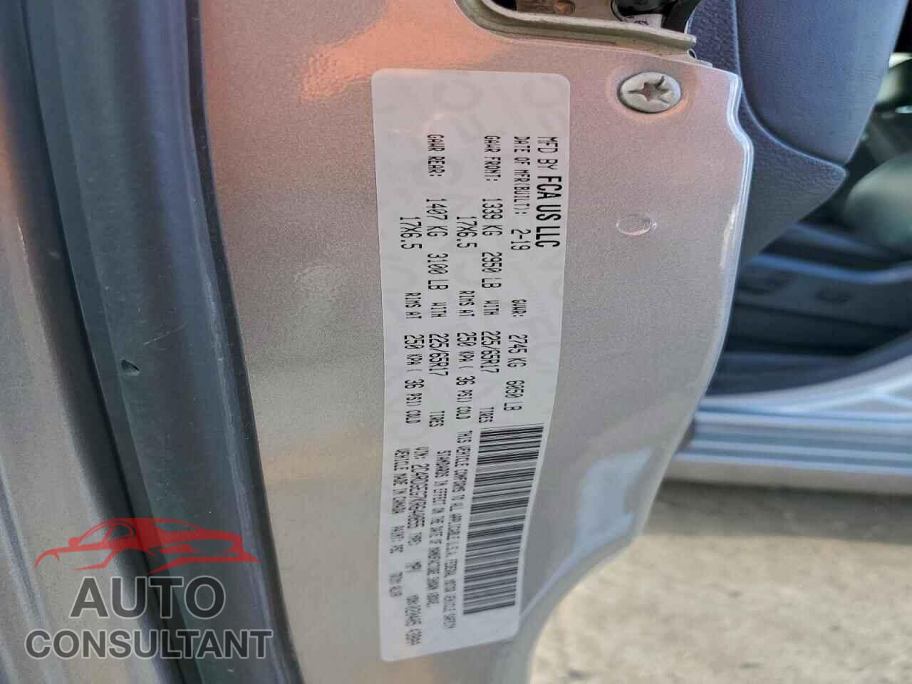 DODGE CARAVAN 2019 - 2C4RDGEG7KR640855