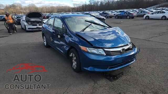HONDA CIVIC 2012 - 19XFB2F55CE338721