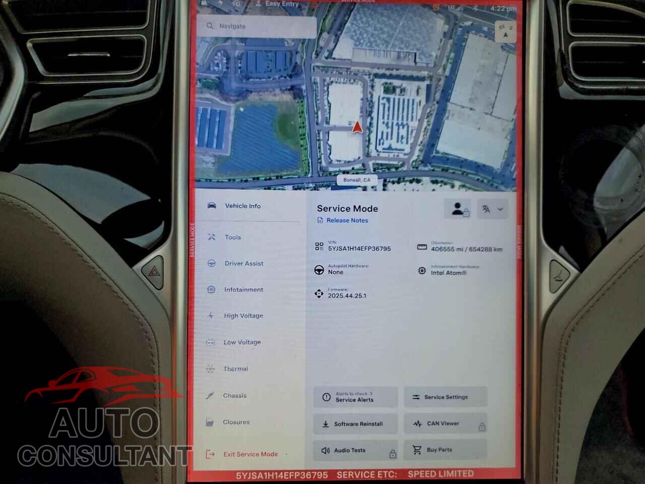 TESLA MODEL S 2014 - 5YJSA1H14EFP36795