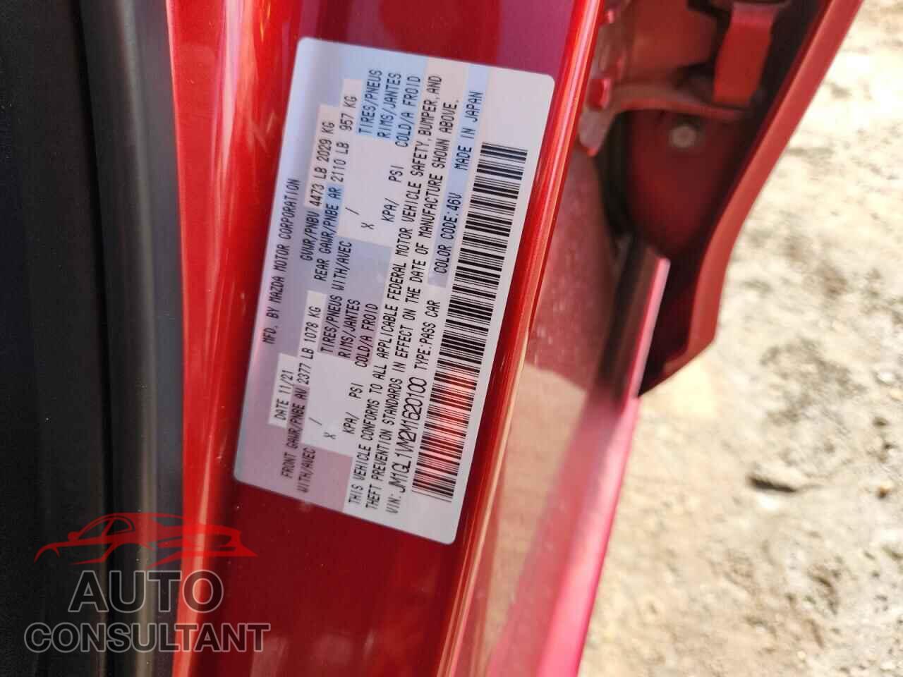 MAZDA 6 2021 - JM1GL1VM2M1620100