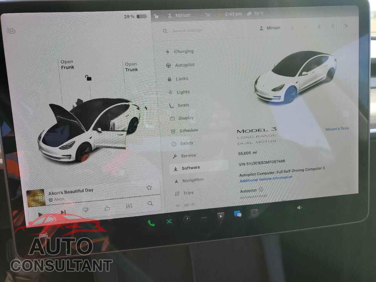 TESLA MODEL 3 2021 - 5YJ3E1EB3MF067486