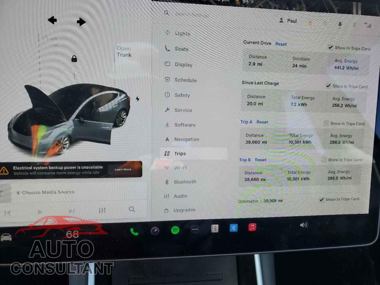 TESLA MODEL 3 2019 - 5YJ3E1EA7KF417142