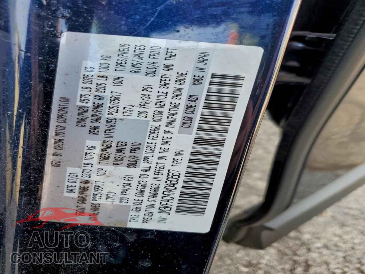 MAZDA CX-5 2021 - JM3KFACM7M0460667