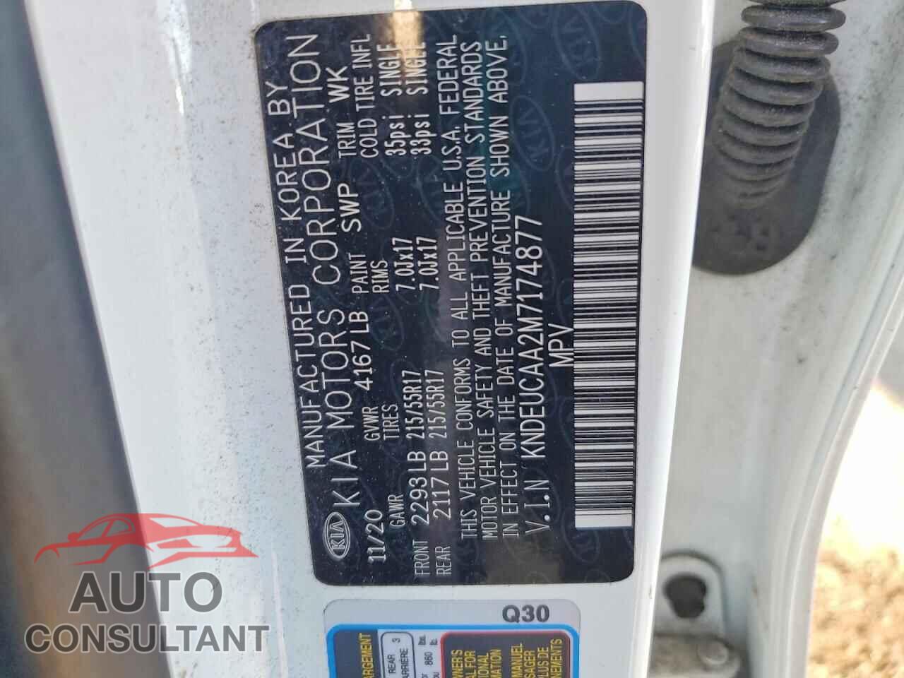 KIA SELTOS 2021 - KNDEUCAA2M7174877