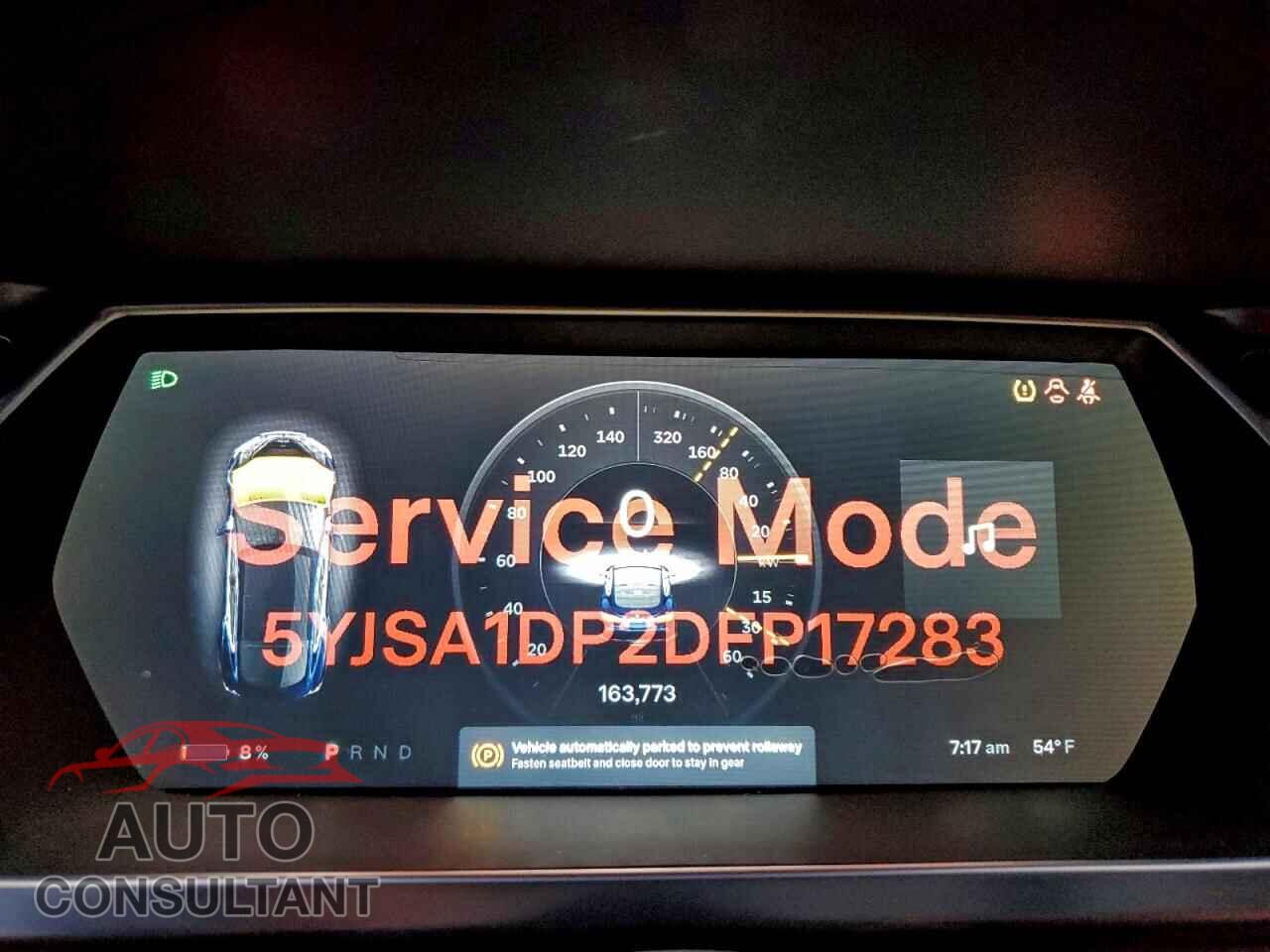 TESLA MODEL S 2013 - 5YJSA1DP2DFP17283