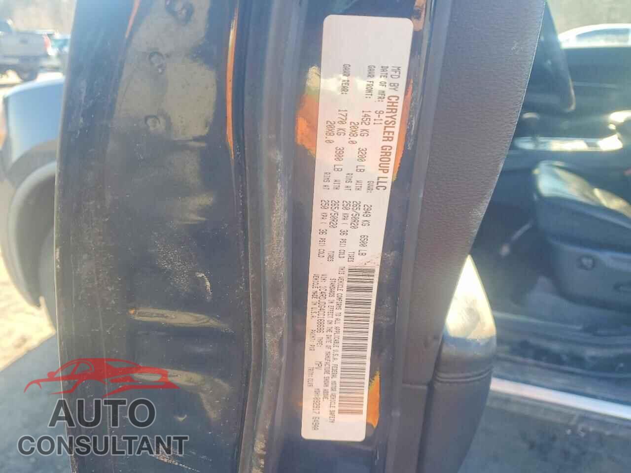 DODGE DURANGO 2012 - 1C4RDJDG4CC168686