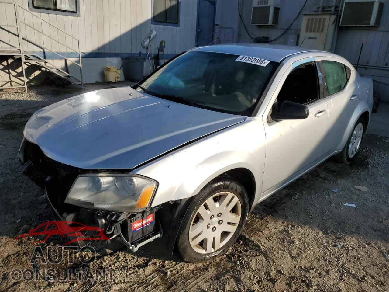DODGE AVENGER 2012 - 1C3CDZAB2CN223660