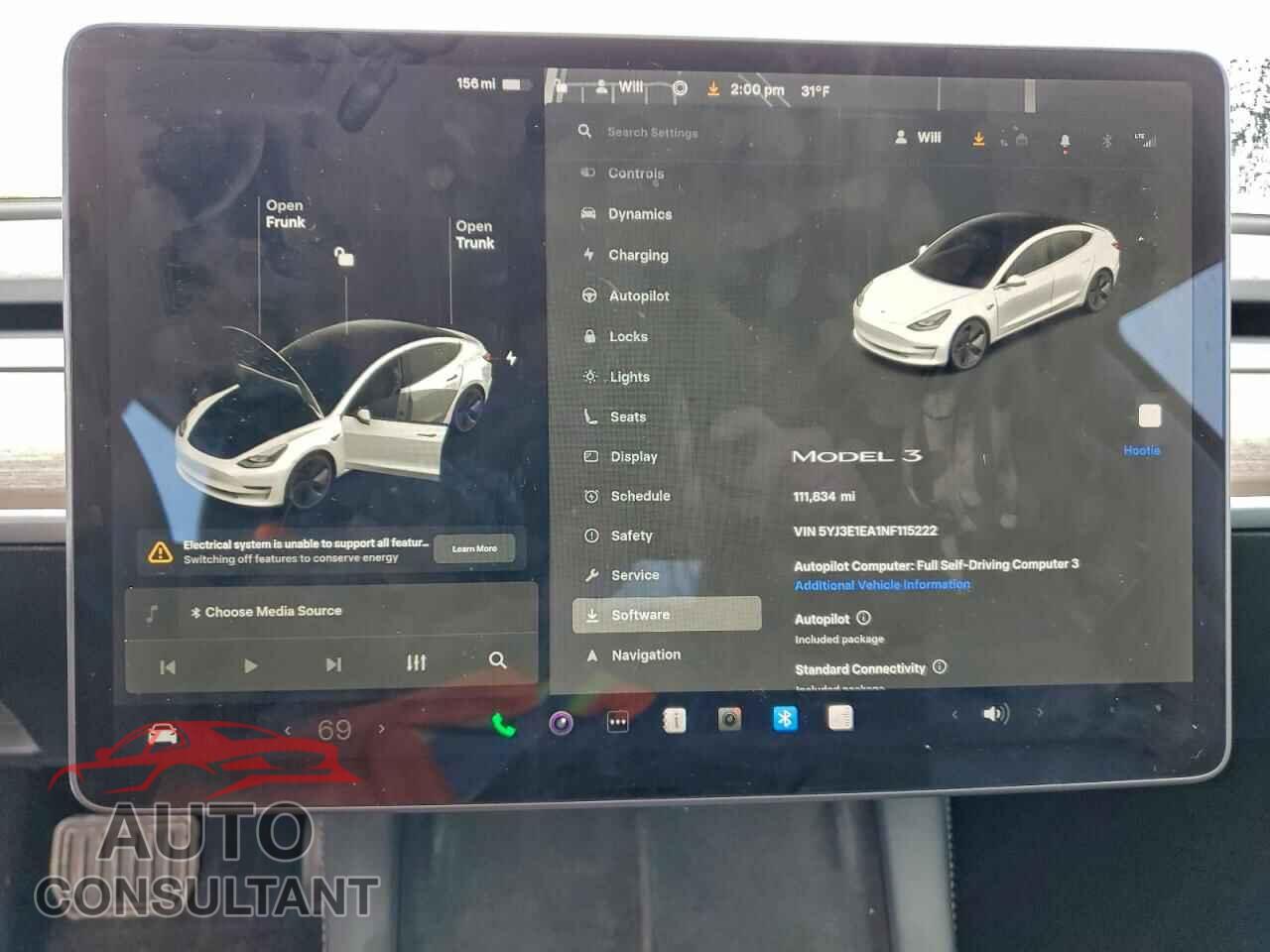 TESLA MODEL 3 2022 - 5YJ3E1EA1NF115222