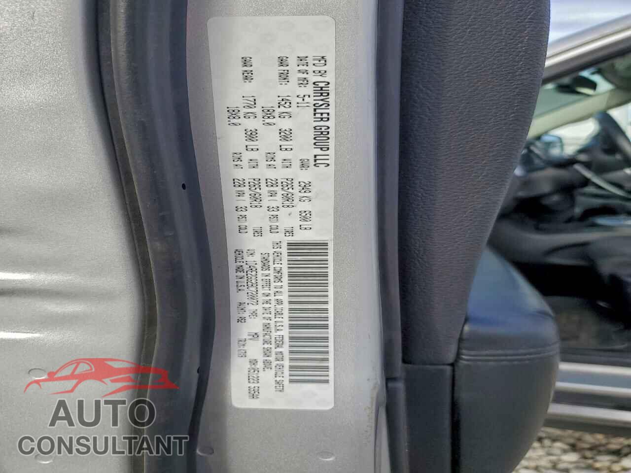 DODGE DURANGO 2011 - 1D4RE2GG2BC720072