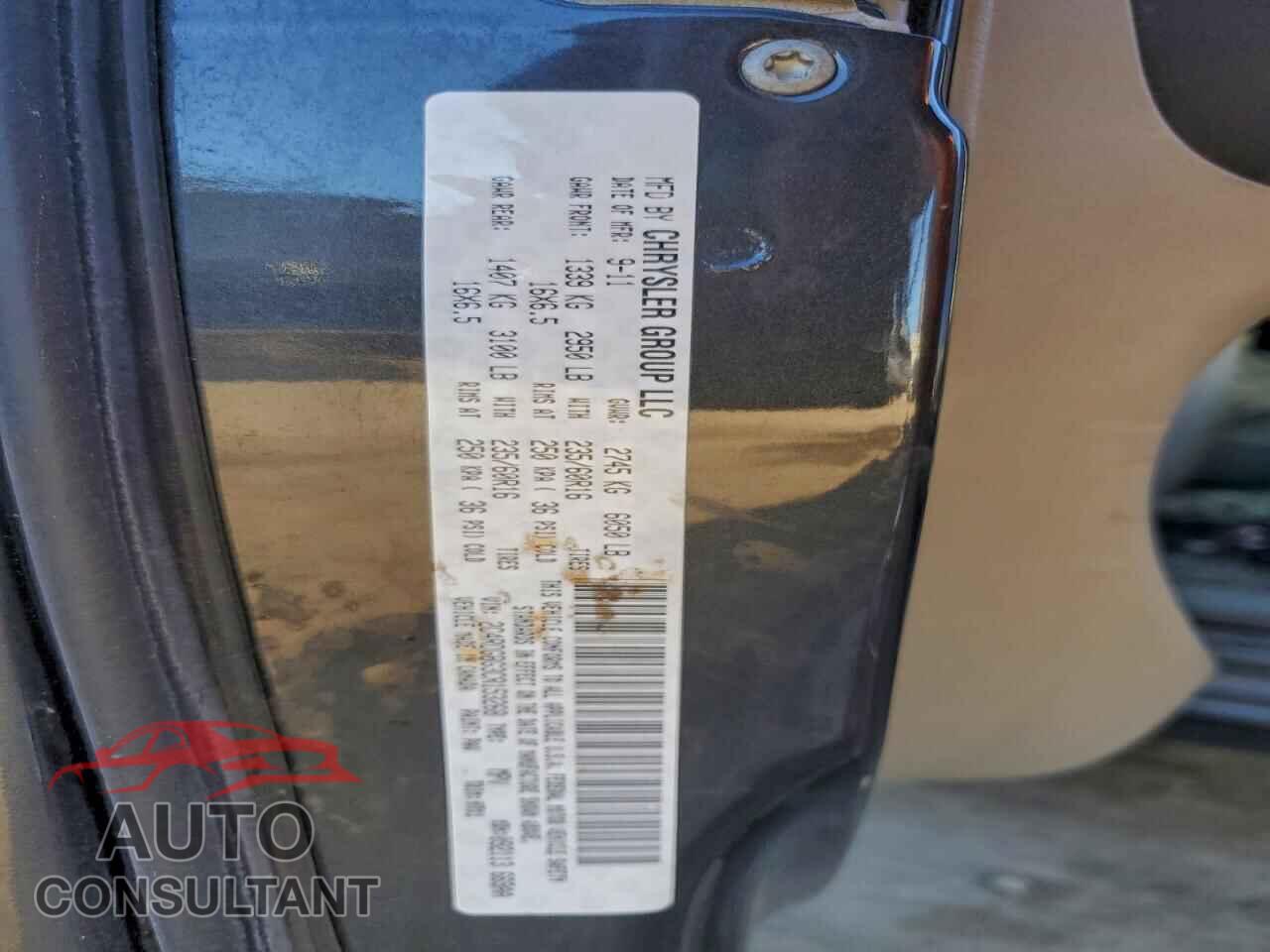 DODGE CARAVAN 2012 - 2C4RDGBG3CR153268