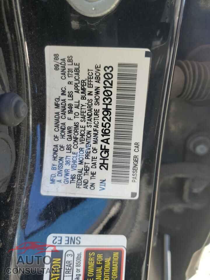 HONDA CIVIC 2009 - 2HGFA16529H301203