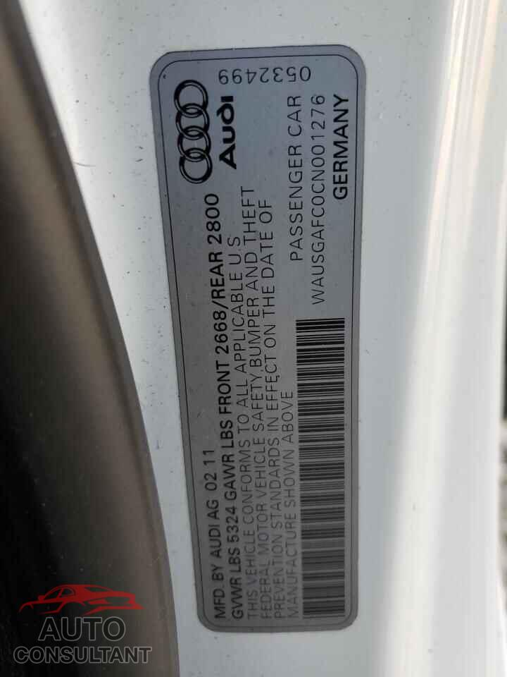 AUDI A7 2012 - WAUSGAFC0CN001276
