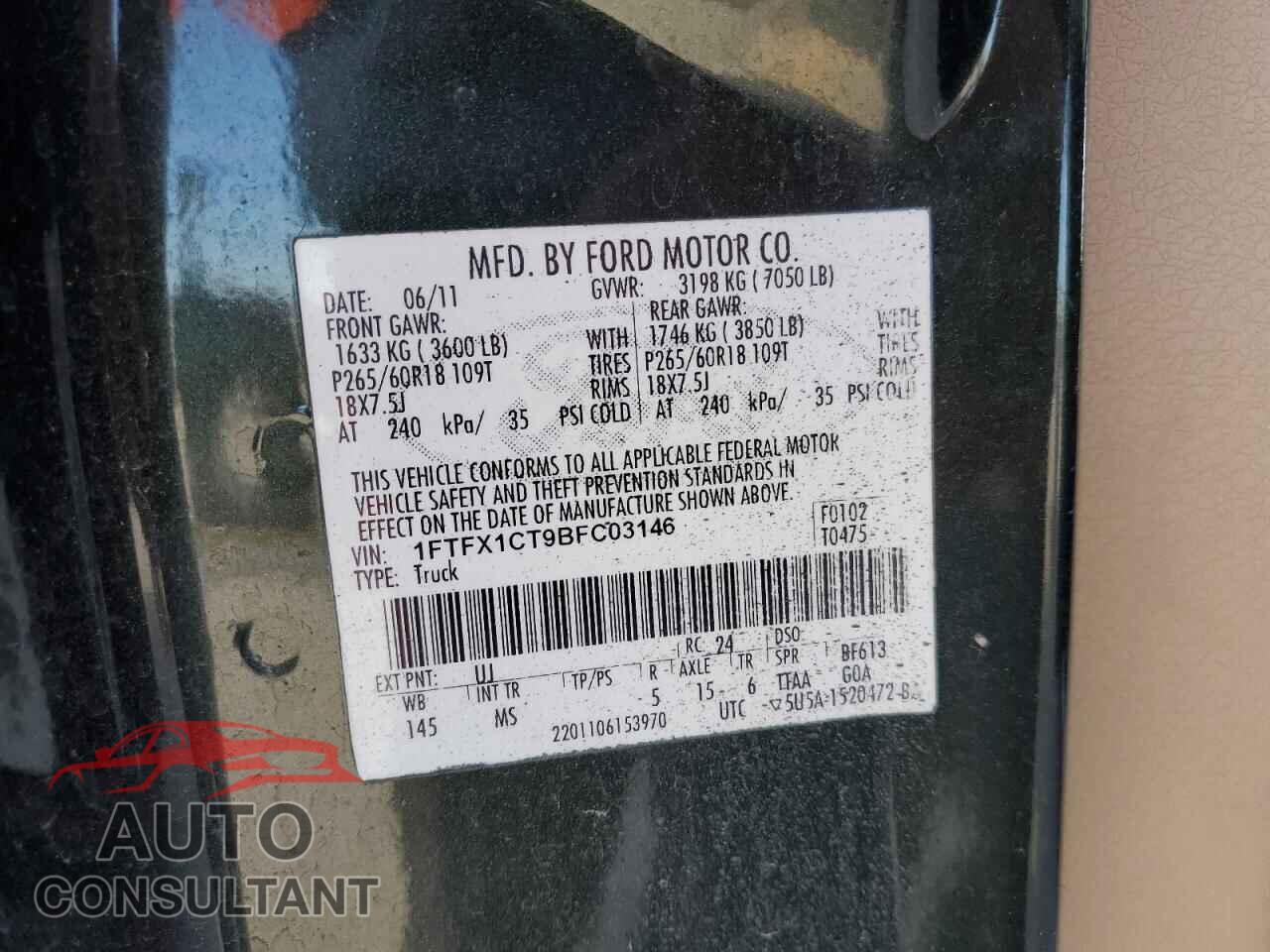 FORD F-150 2013 - 1FTFW1CF9DFD40247