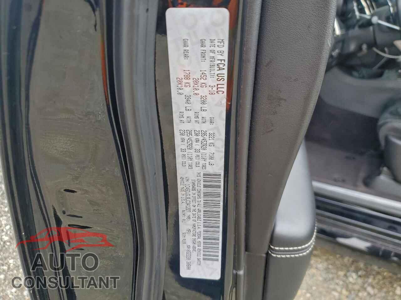 DODGE DURANGO 2018 - 1C4SDJGJ8JC341227