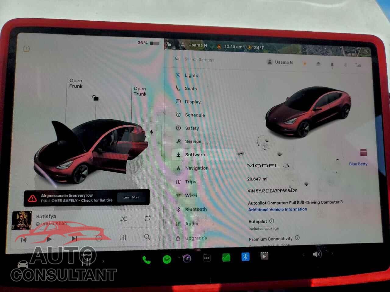TESLA MODEL 3 2023 - 5YJ3E1EA7PF698429