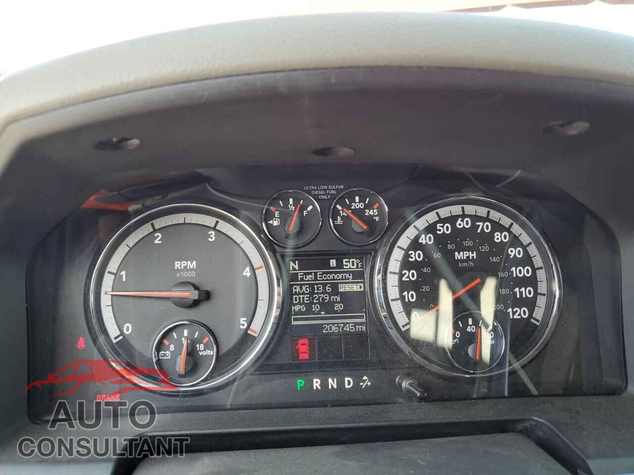 DODGE RAM 2500 2012 - 3C6UD5ML2CG308382