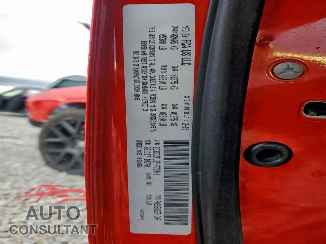DODGE CHALLENGER 2015 - 2C3CDZFJ2FH773941