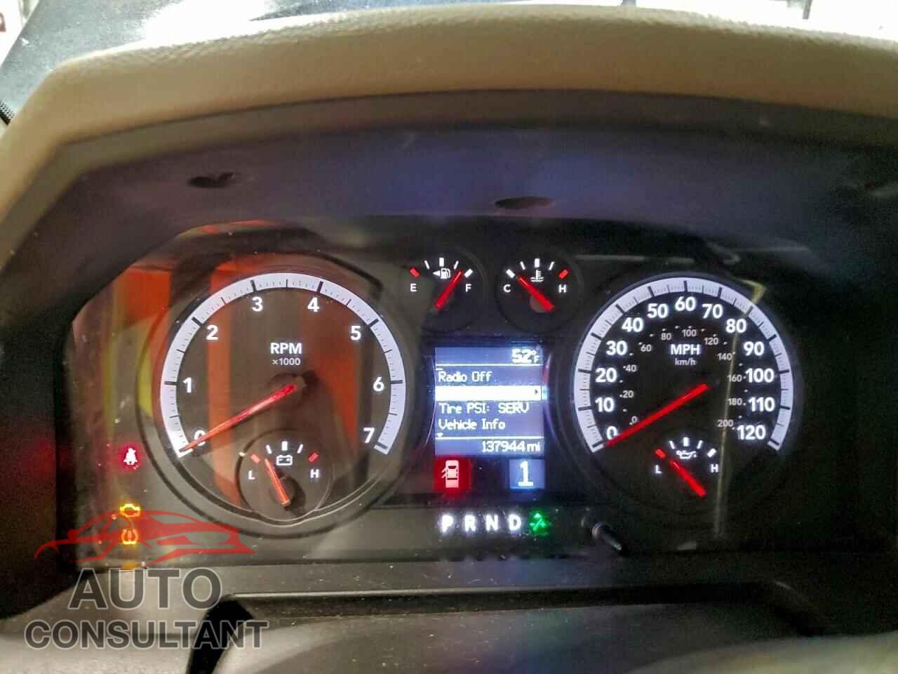 DODGE RAM 2500 2012 - 3C6TD5CT2CG330282