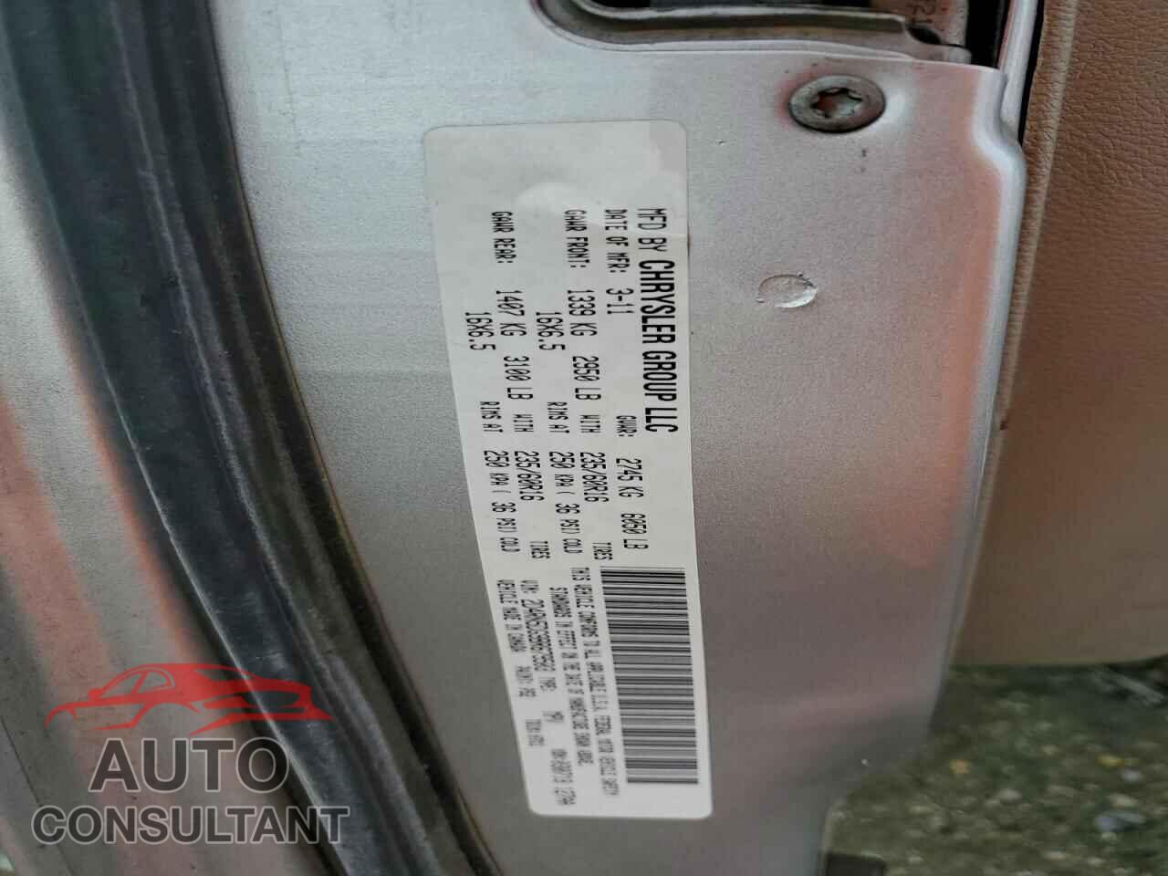 DODGE CARAVAN 2011 - 2D4RN5DG9BR679503