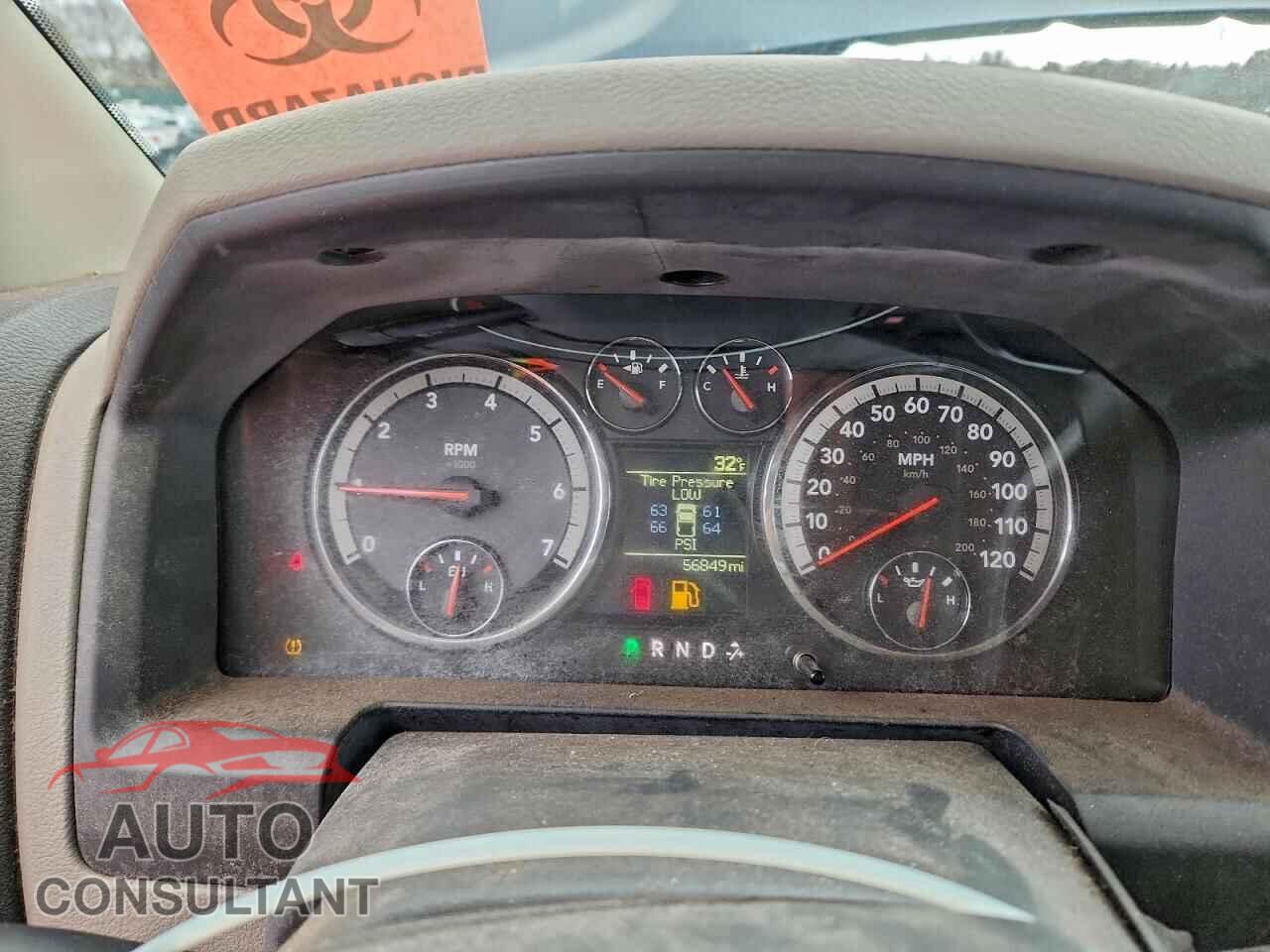 DODGE RAM 2500 2012 - 3C6TD5CT2CG135556