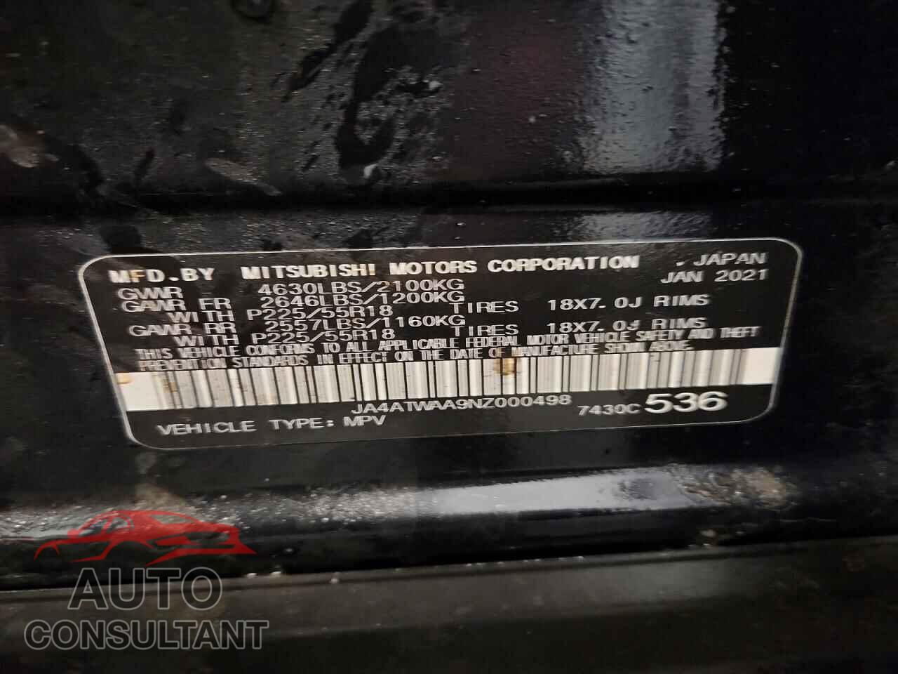 MITSUBISHI ECLIPSE 2022 - JA4ATWAA9NZ000498