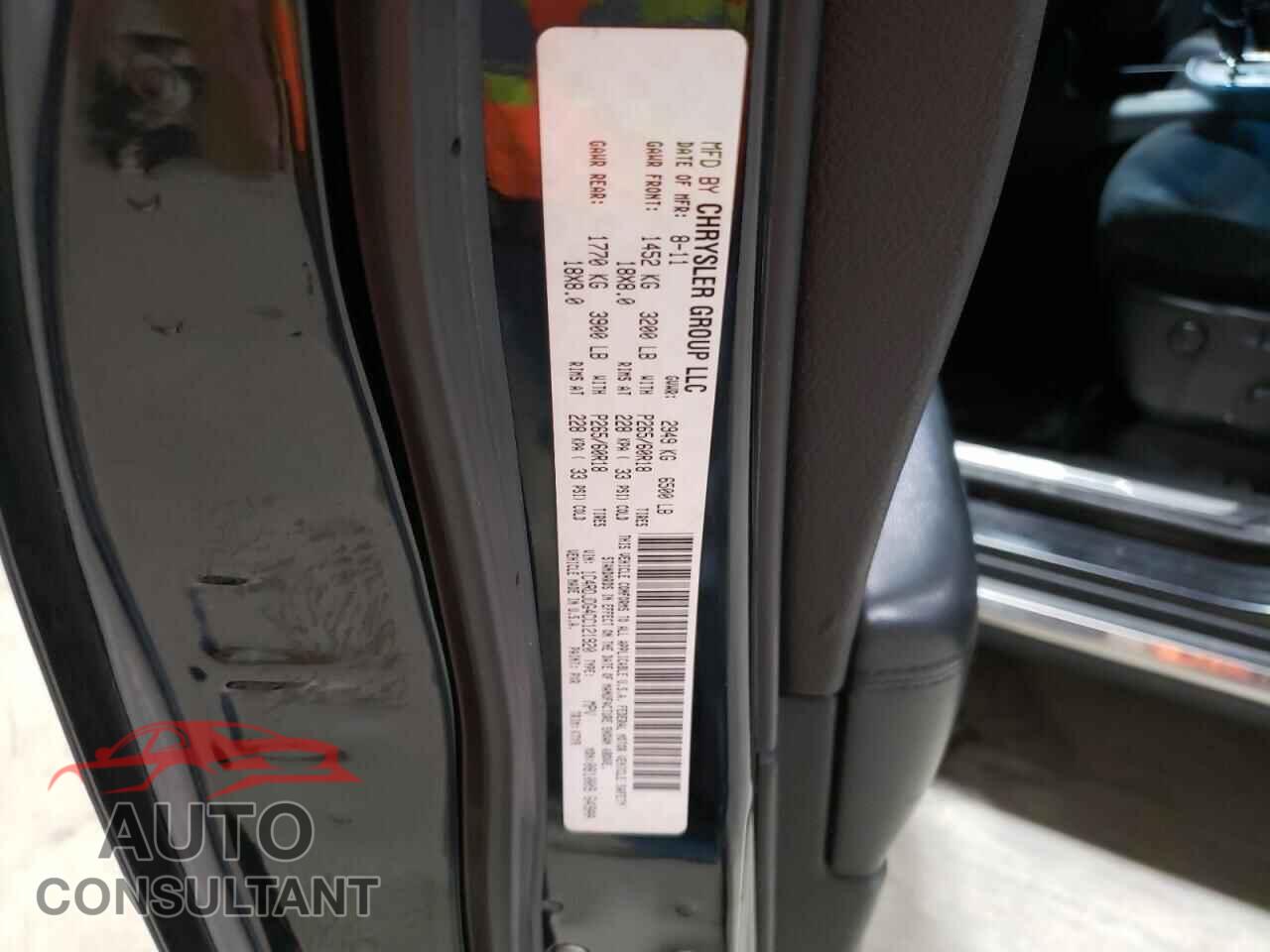 DODGE DURANGO 2012 - 1C4RDJDG4CC121920