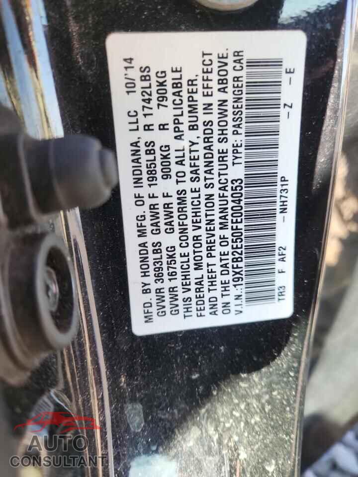 HONDA CIVIC 2015 - 19XFB2E50FE004053