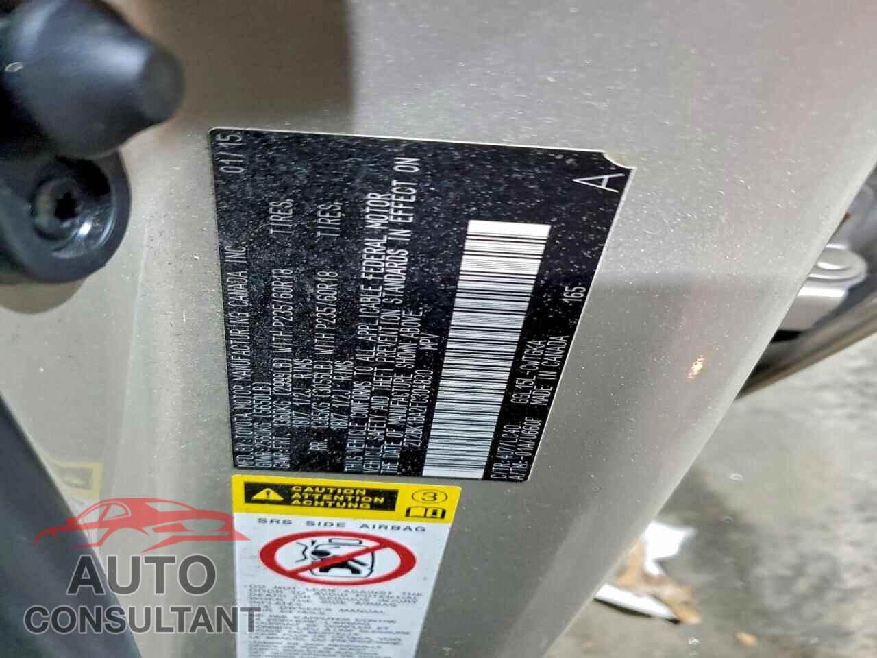 LEXUS RX350 2015 - 2T2BK1BA2FC304830