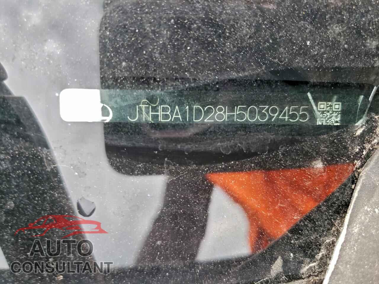 LEXUS IS 2017 - JTHBA1D28H5039455